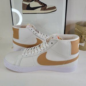Nike SB Zoom Blazer Mid ISO White Light Cognac DM0587 100 Men’s Size 8
